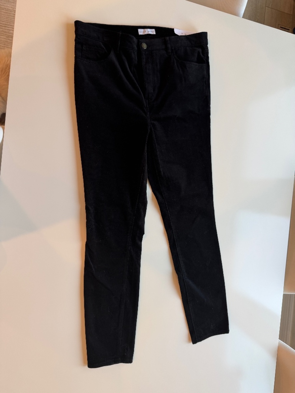 LOFT Black corduroy pants, High waist Skinny, Women's size 31, NWT